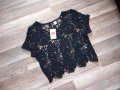 Нова дантелена блуза H&M, снимка 1 - Тениски - 41083505
