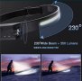 челник за глава LED лента акумулаторен фенер водоустойчив USB, снимка 8