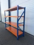 Метален индустриален стелаж 200x200x60, 4 рафта, склад/гараж/мазе, снимка 4
