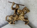 Бронзова фигура,конник,войник,аскер,бронз,ездач, снимка 1