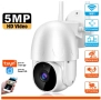 Tuya 5MP WiFi IP HD PTZ Камера с AI детекция на движение Двупосочно аудио Видеонаблюдение , снимка 1