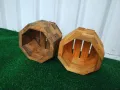дървени кашпи за цветя саксии осмоъгълни щайги , снимка 4