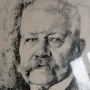 Сигниран портрет на маршал Хинденбург., снимка 2
