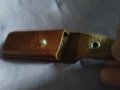 Калъвче естествена кожа за нож пълнител външен размер 120х45мм и вътрешен 105х36х13мм, снимка 5