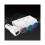 MCL36 Троен разклонител за запалка с волтметър и USB, снимка 3