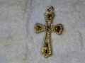 ПОСРЕБРЕН АЖУРЕН КРЪСТ от БЛАГОРОДНА СТОМАНА в СТАРИНЕН СТИЛ 40316, снимка 11